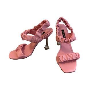 Nine West Pink Heeled Sandals